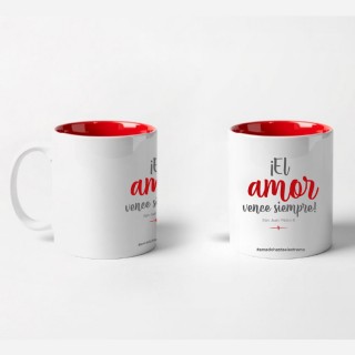 Taza interior rojo AMOR