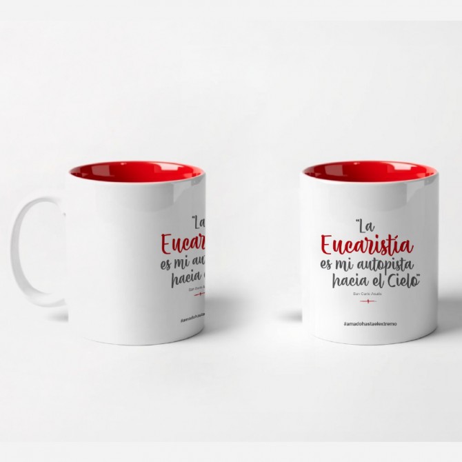 Taza interior rojo EUCARISTIA