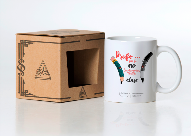 Taza Regalo Profesor - Profe sin ti no tendríamos tanta Clase