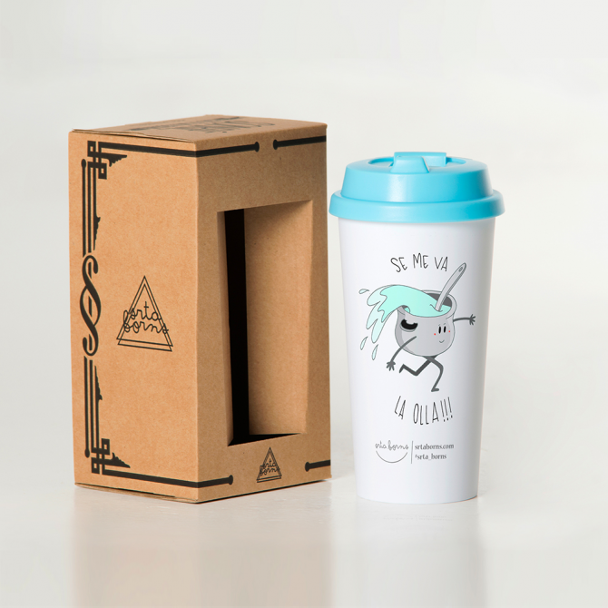 Vaso termo "Se me va la olla"